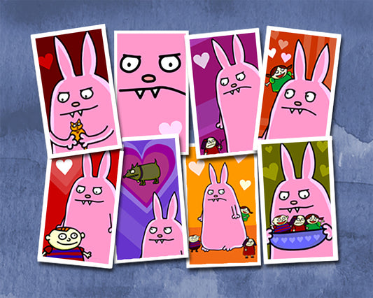 Big Bunny Valentine Cards