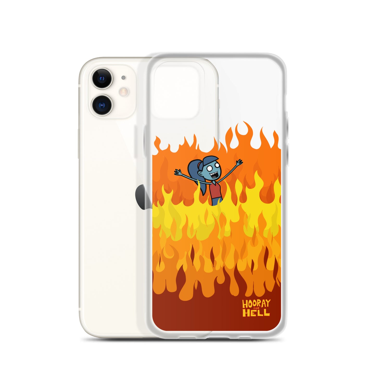 iPhone Clear Case- Hooray for Hell