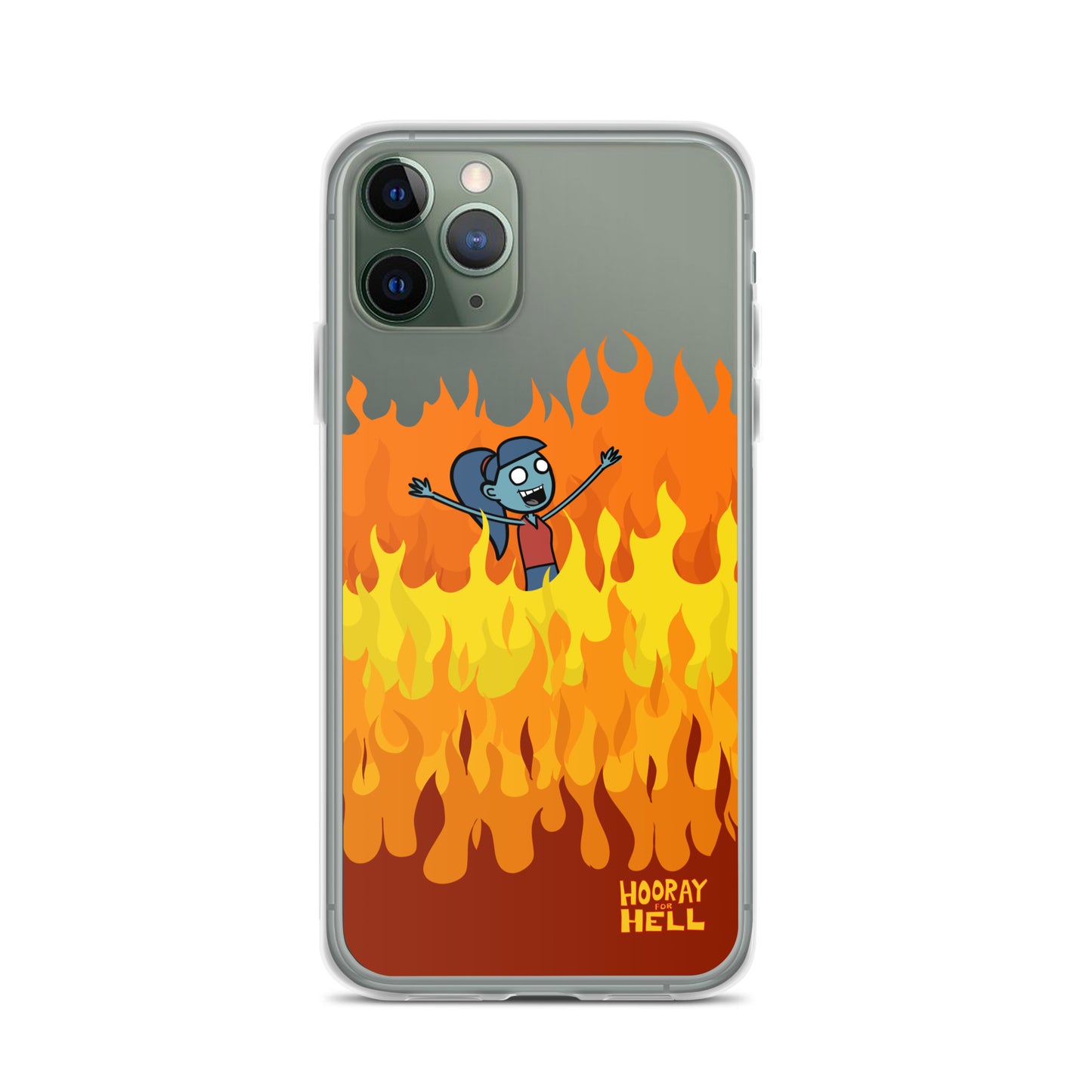 iPhone Clear Case- Hooray for Hell