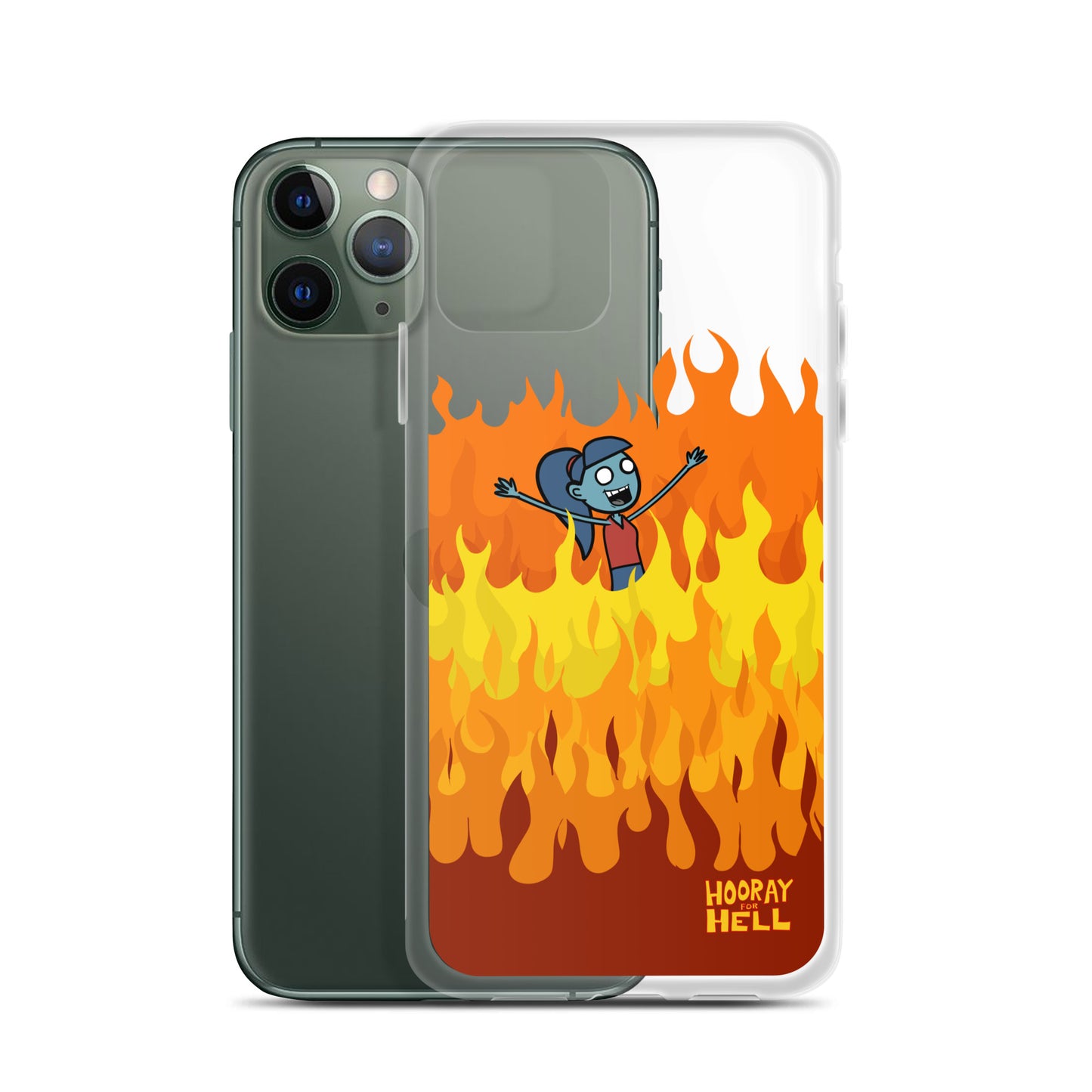 iPhone Clear Case- Hooray for Hell