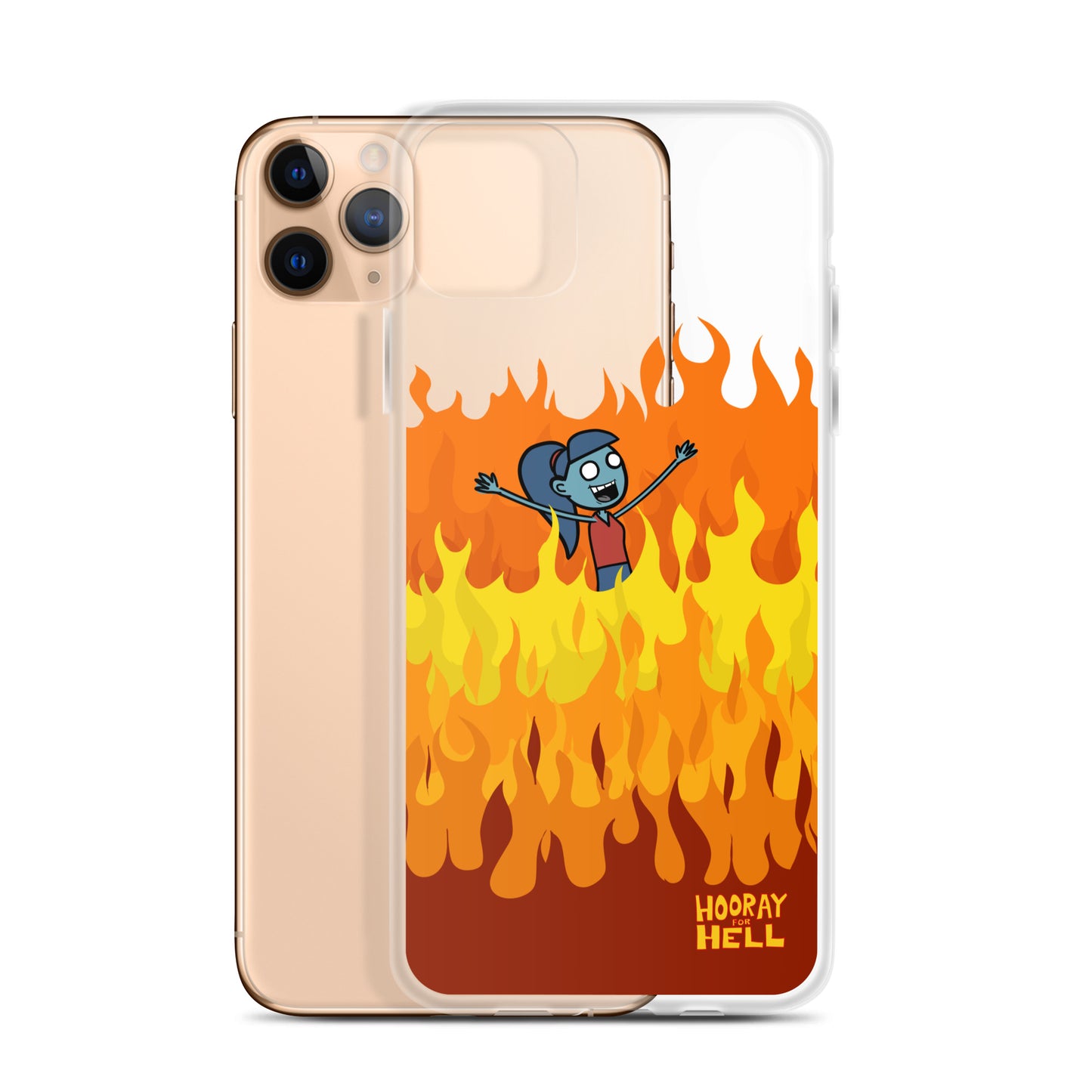 iPhone Clear Case- Hooray for Hell