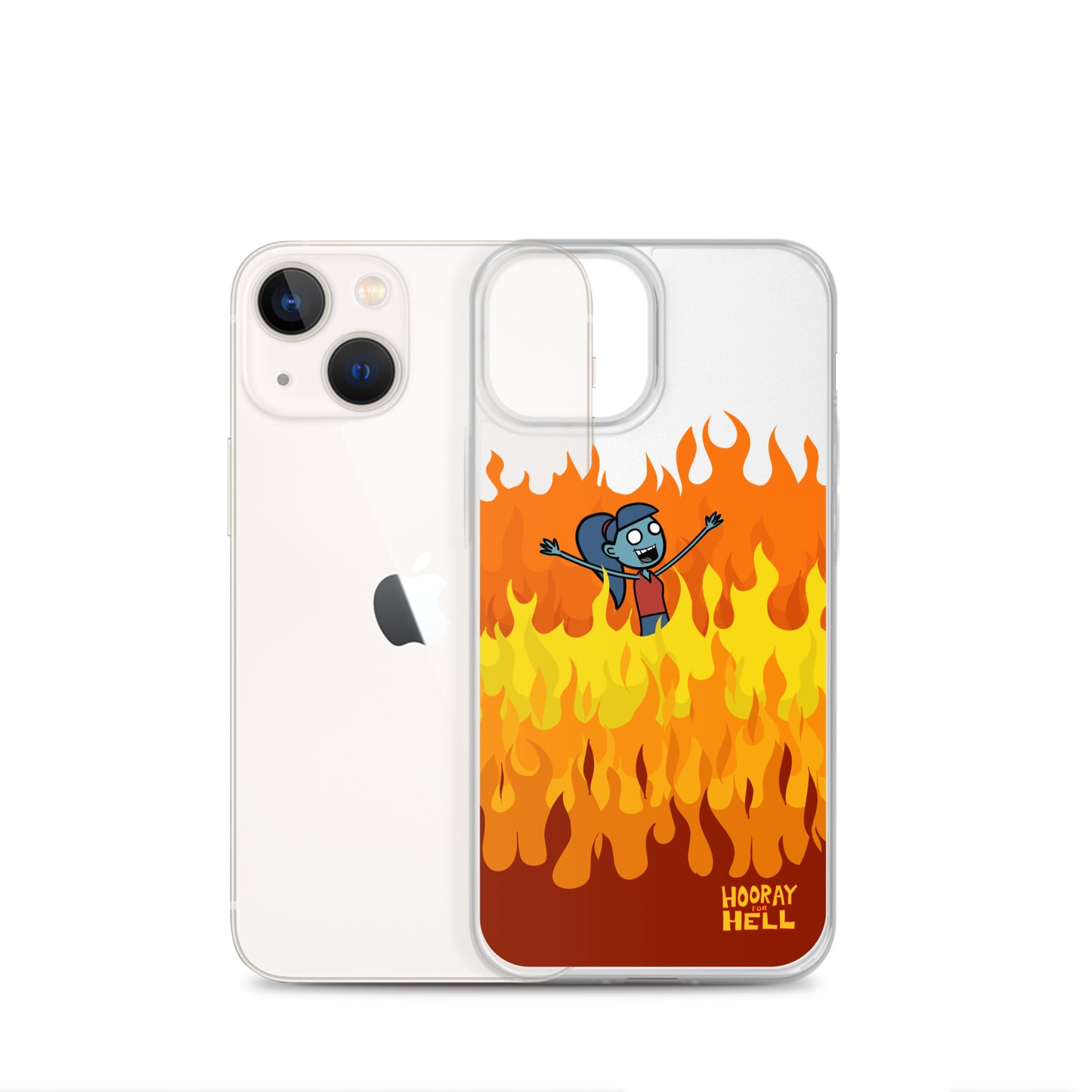 iPhone Clear Case- Hooray for Hell