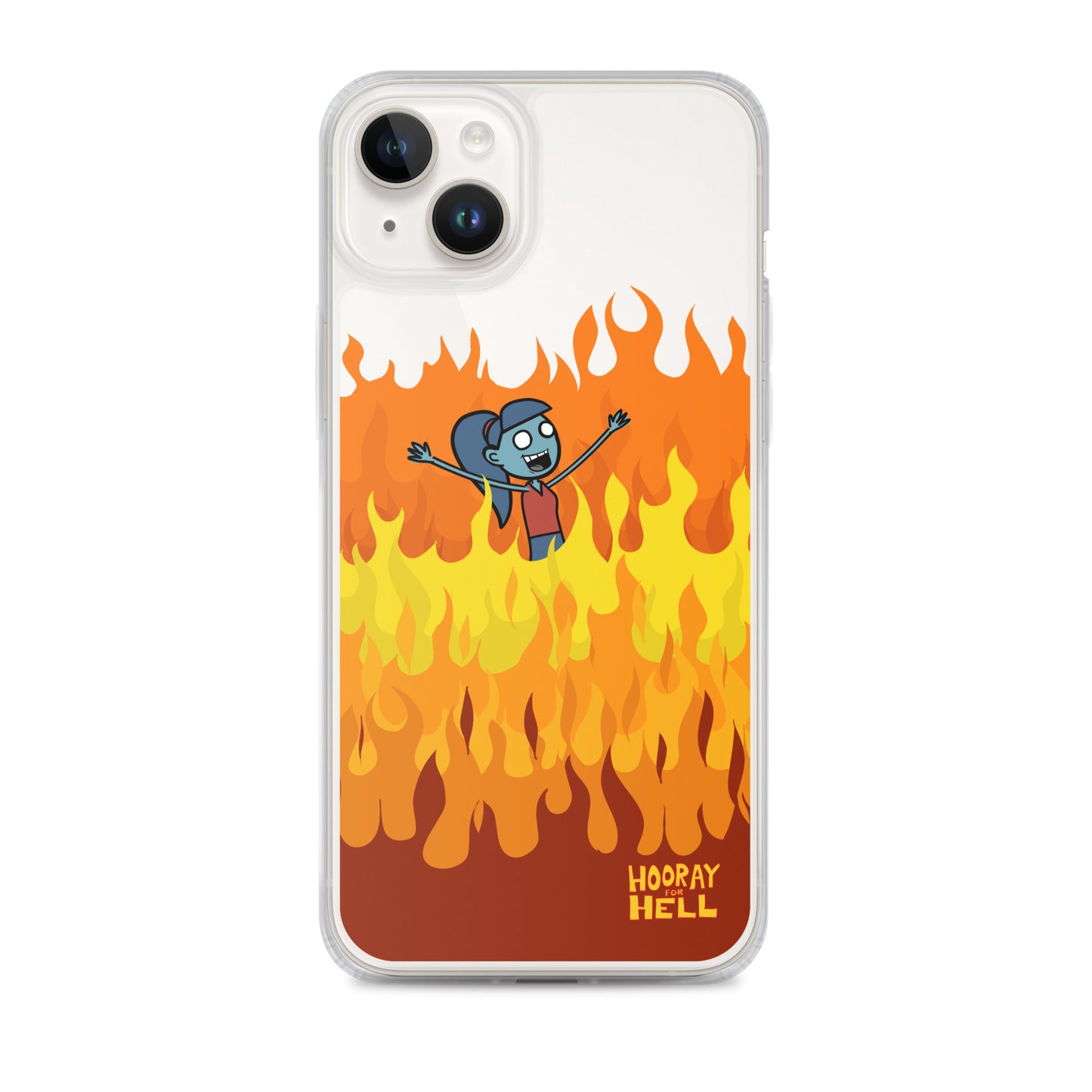 iPhone Clear Case- Hooray for Hell