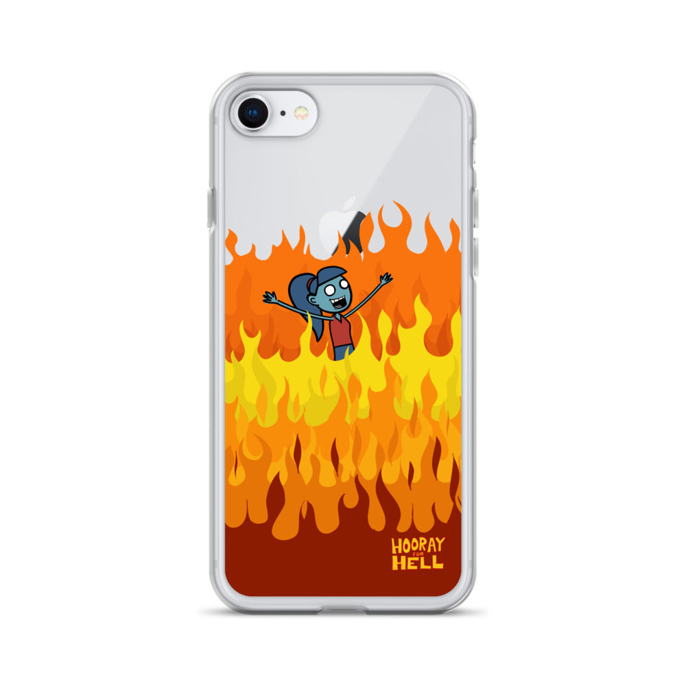 iPhone Clear Case- Hooray for Hell