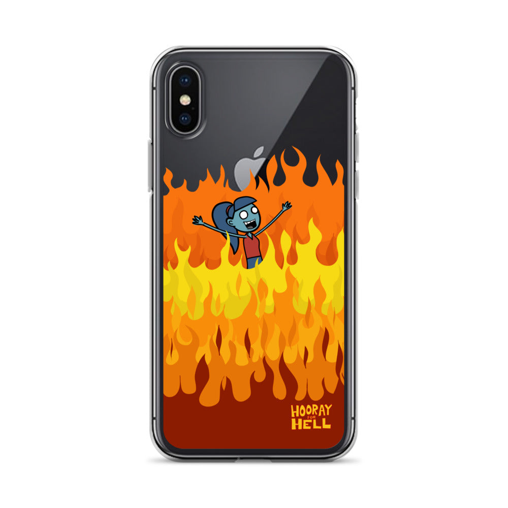 iPhone Clear Case- Hooray for Hell