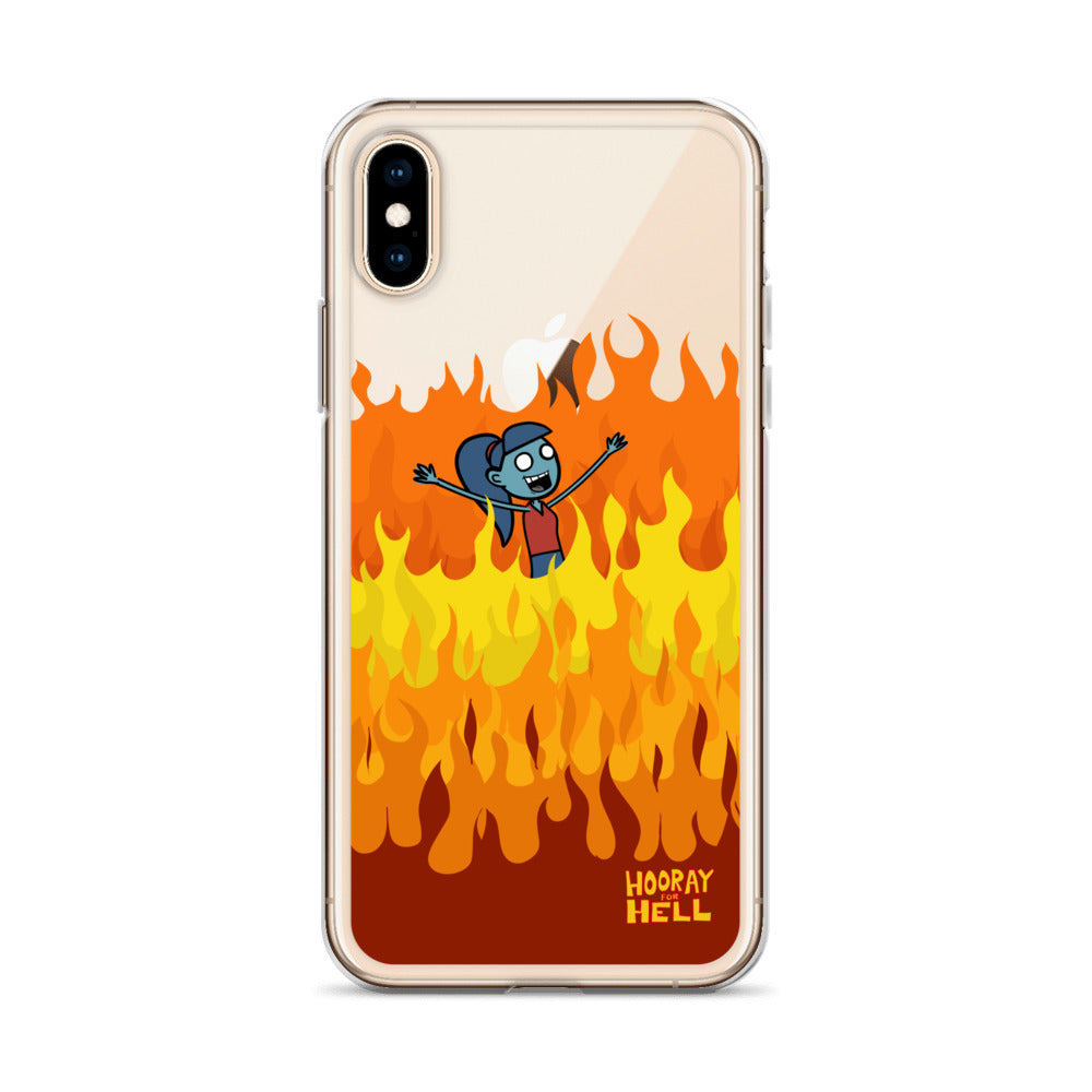 iPhone Clear Case- Hooray for Hell