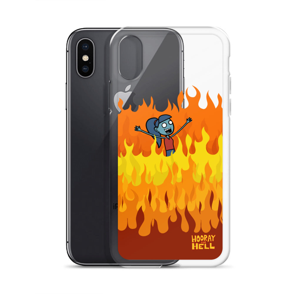 iPhone Clear Case- Hooray for Hell