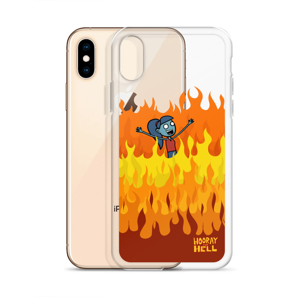 iPhone Clear Case- Hooray for Hell