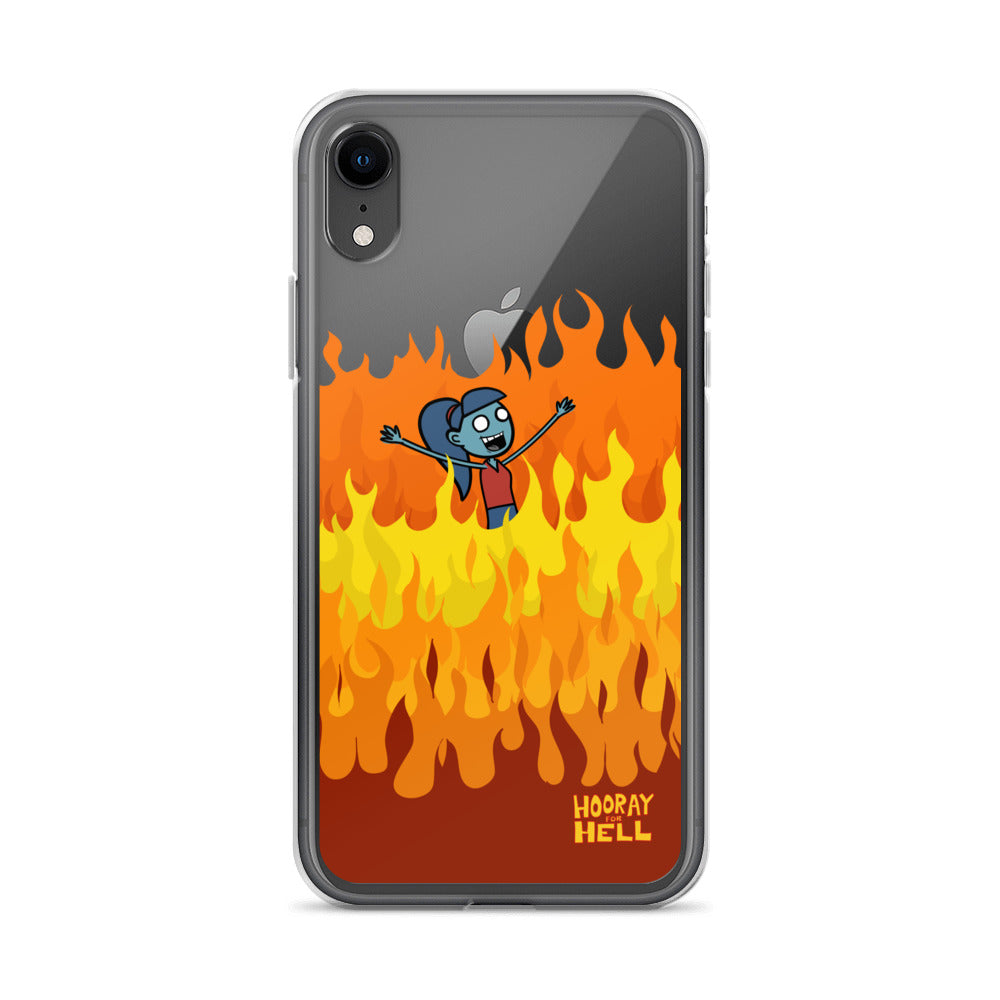 iPhone Clear Case- Hooray for Hell