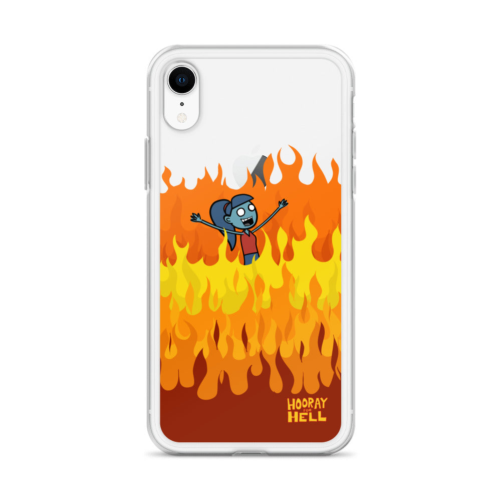 iPhone Clear Case- Hooray for Hell