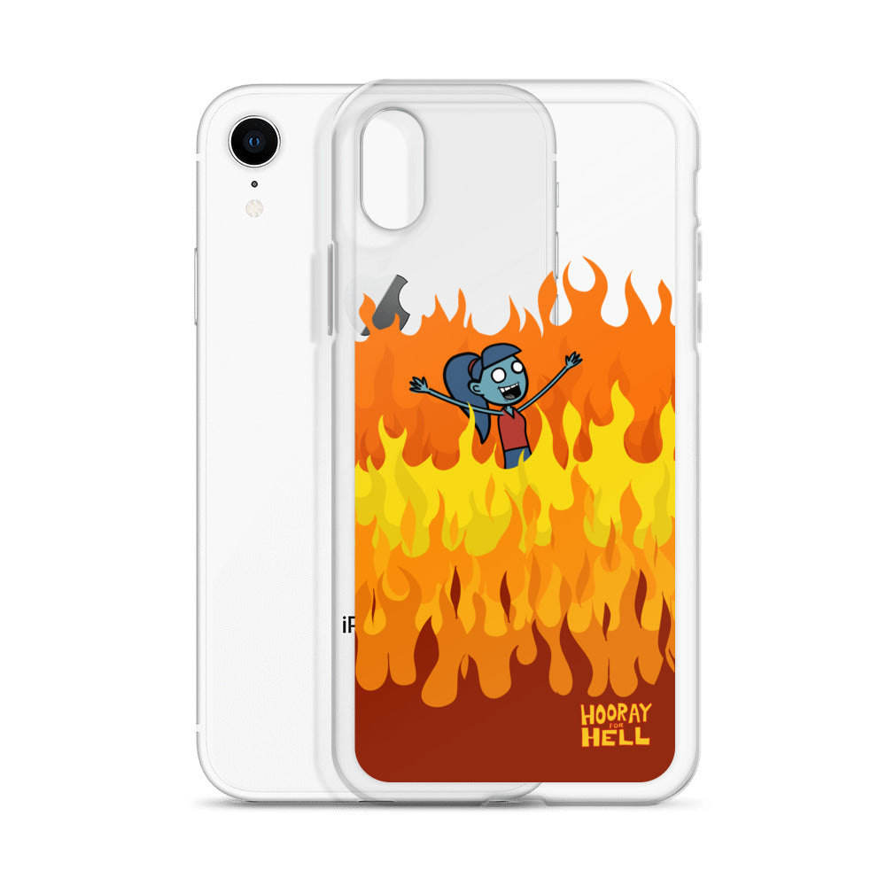 iPhone Clear Case- Hooray for Hell